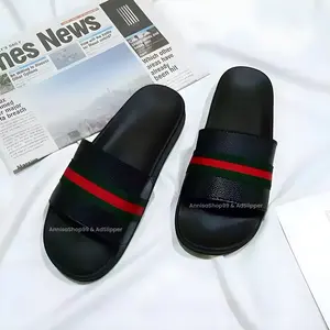 NV - BENAS HITAM SHB - Promo Sandal Slop Slip On Distro Casual Pria Wanita Dewasa