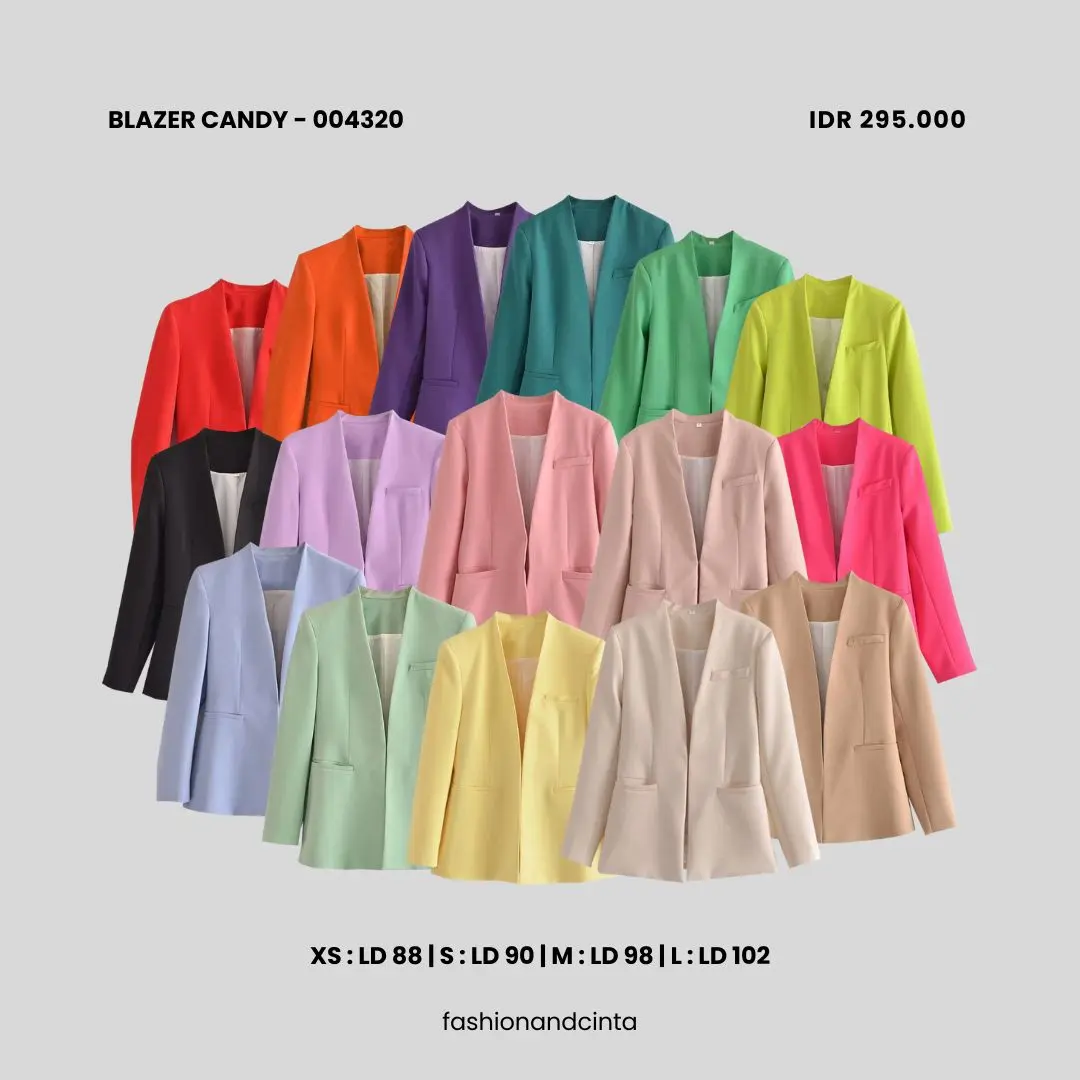Blazer Kantor Import Casual Classic Formal 004320 Kerja Wanita
