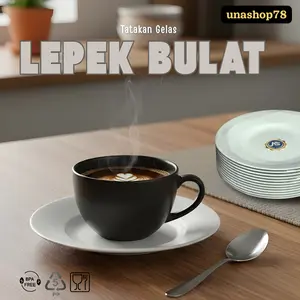 LEPEK TATAKAN GELAS PUTIH BPA FREE 12 PCS