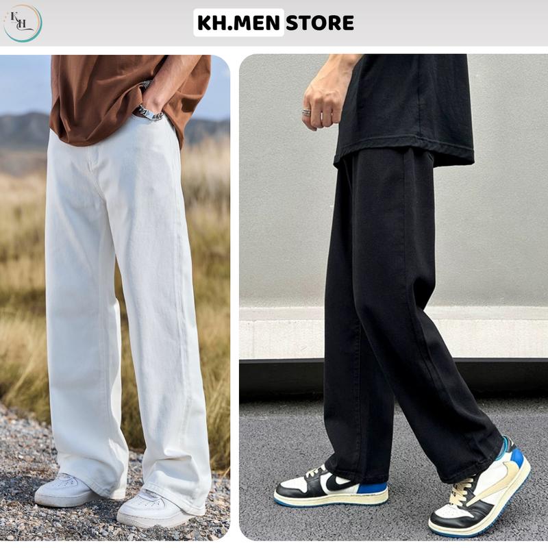 [ DEAL MỞ BÁN TẾT ] Quần Jean Nam Ống Suông Denim - Quần Jean Form Regular Nam Menswear pants