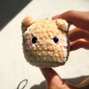 Keychain Bear |  Gantungan Rajut Beruang | Free Inisial | Mariahands