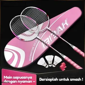 [Best Seller] COD Raket Bulu Tangkis Isi 2 pcs/raket badminton origin/ raket badminton/raket bulutangkis/raket original