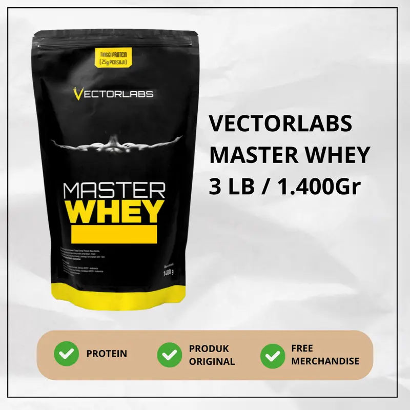 VECTORLABS MASTER WHEY 1400 GRAM - TINGGI PROTEIN 0