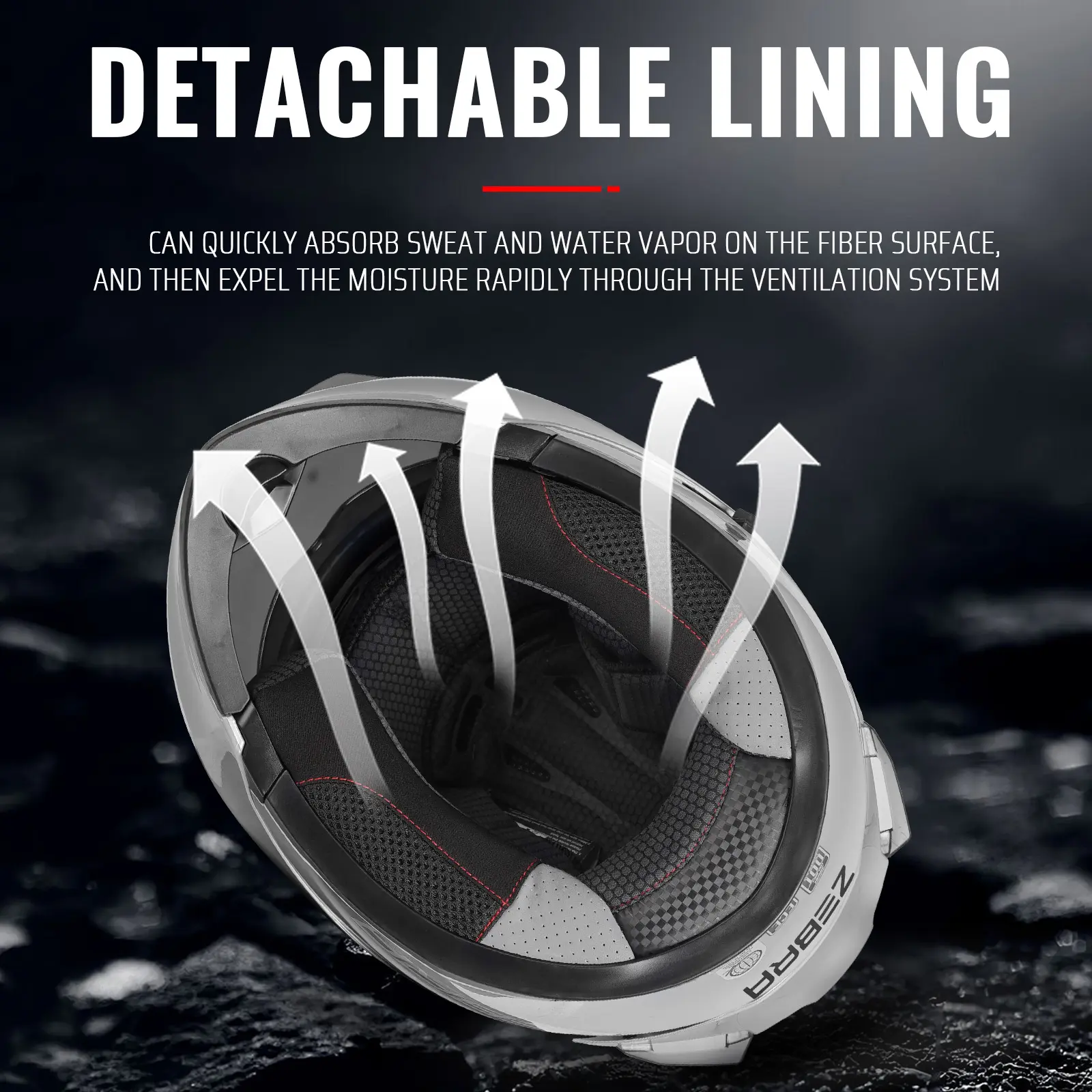 GENUINE】Zebra FF805 (YM-627) PLUS Modular Helmet Full Face Dual