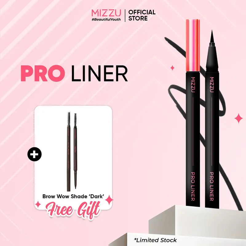 Mizzu Eye Proliner - Eyeliner Spidol Hitam Long Lasting Waterproof  Mempercantik Pensil 0