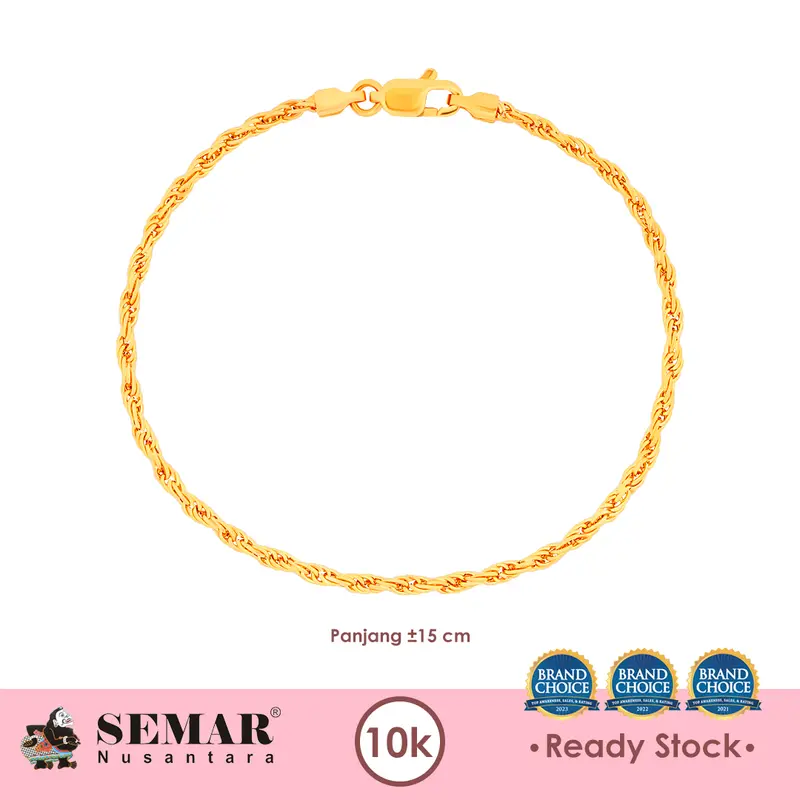 Gelang Emas Classic Katara Bracelet Gold 10K Semar Nusantara 0