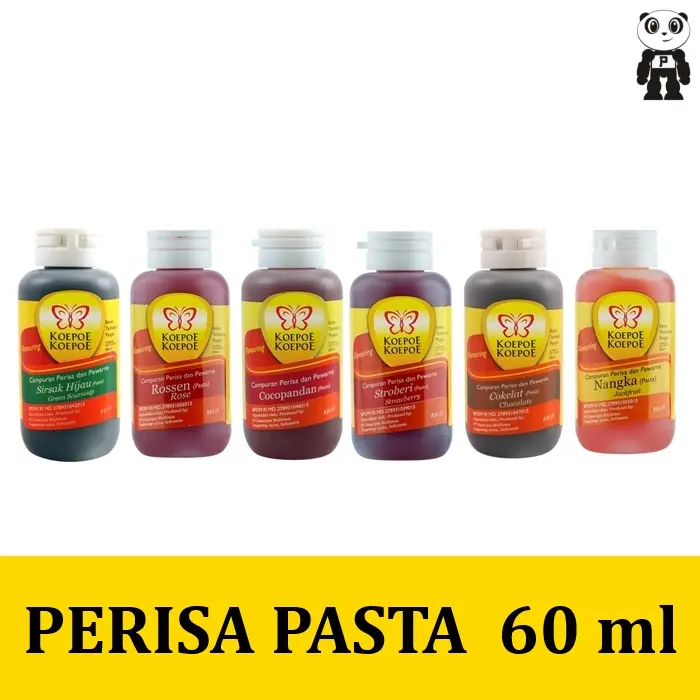 Koepoe Koepoe Perisa Pasta 60ml Komplit Alpukat Ceri Pandan Vanila Leci Frambozen Es Doger Talas Lemon Pisang Stroberi Jeruk Melon Santan Nangka Nanas Kopi Moka Coklat