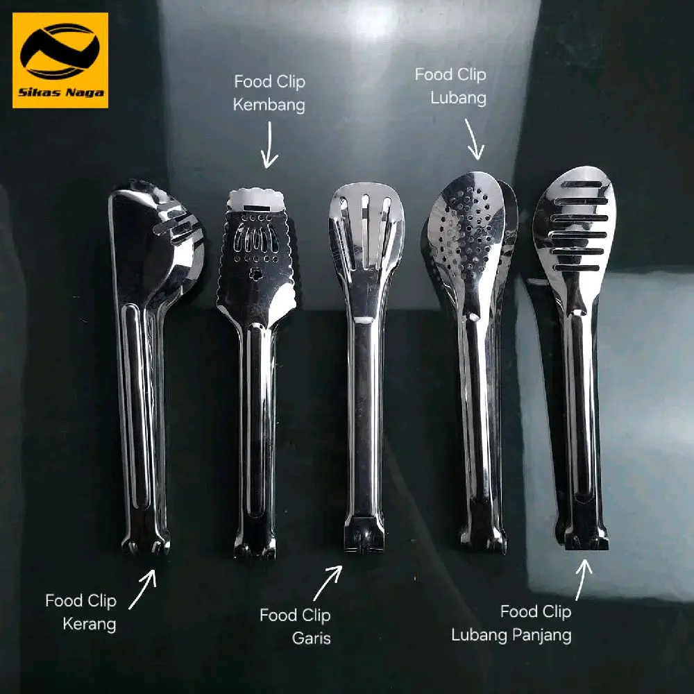 Japit Food Clip Stainless Steel - Alat japit Makanan dengan Bahan Stainless Steel