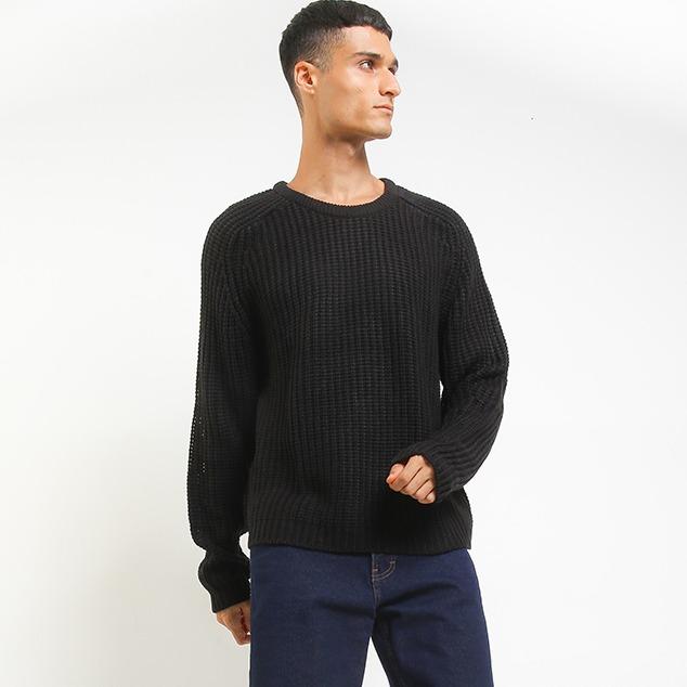 PEPONI 1760 Sweater Pria Rajut Oversize Soft Acrylic Tangan Panjang Tebal Premium Korean Winter 4