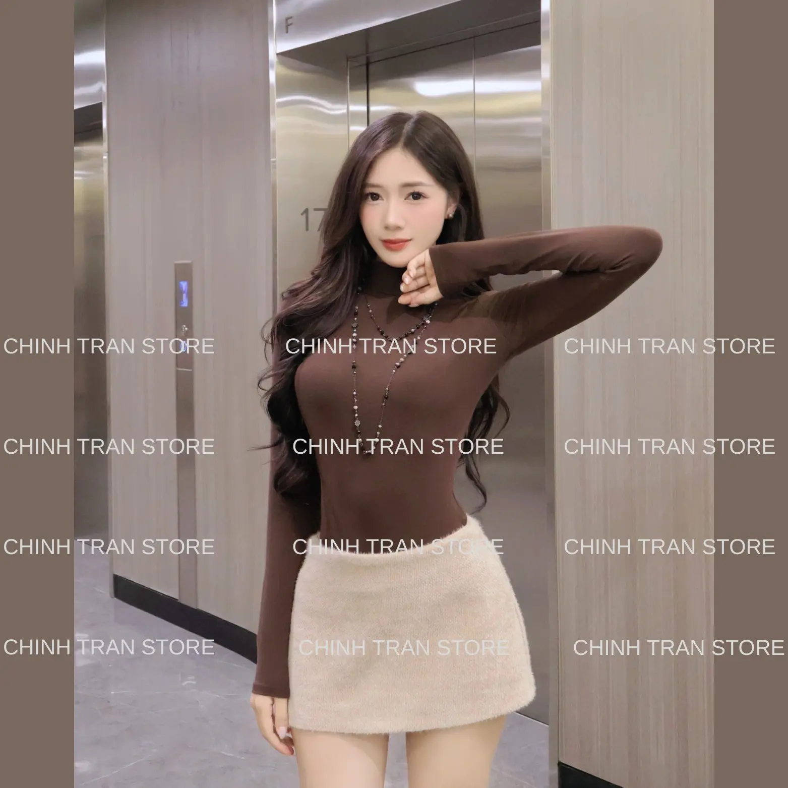 [XẢ KHO] Chân Váy Nữ Chữ A Dáng Ngắn Cạp Trễ Chất Vải Dạ Lông Thỏ Y2K | BigBuy360 - bigbuy360.vn