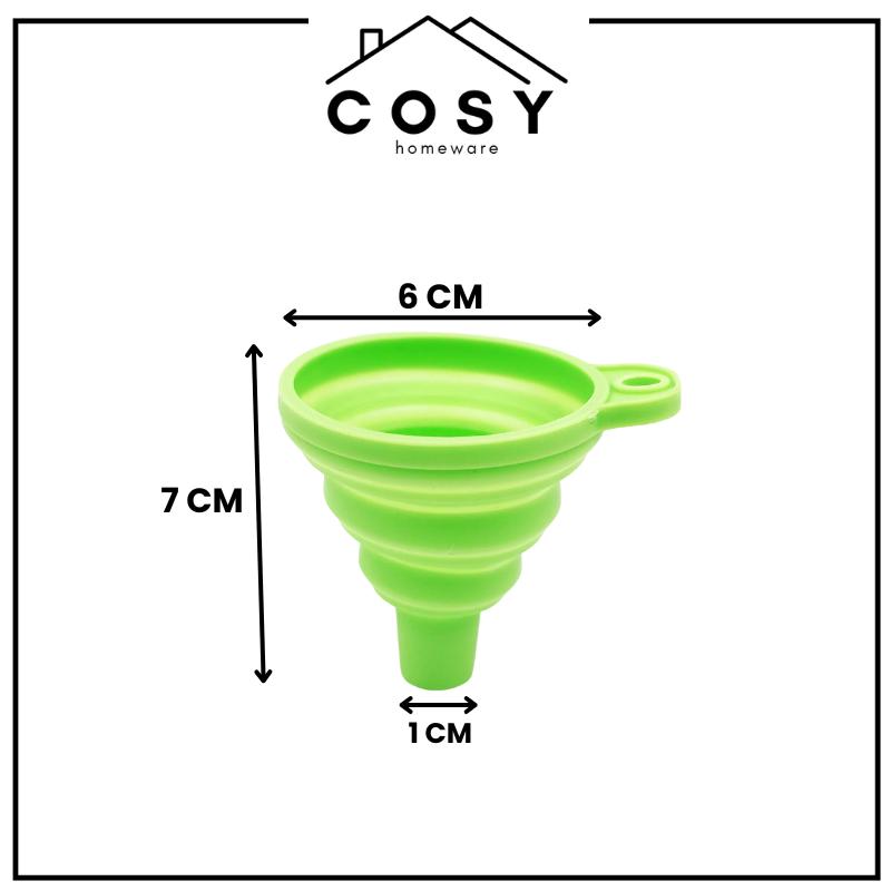 COSY Corong Silikon Lipat Serbaguna Minyak Air Portable Dapur Silicone Mini / Corong Serbaguna Silikon Set Kitchenware
