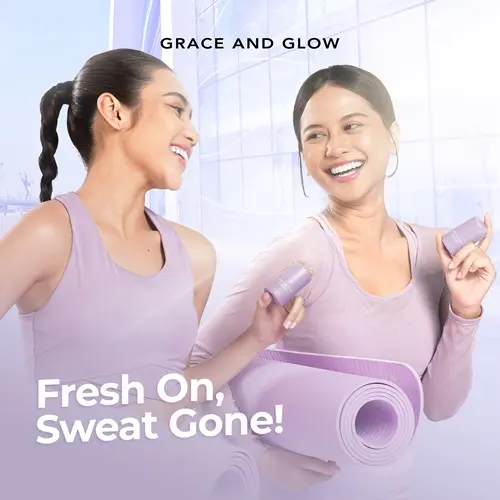 Antiperspirant Roll On 20mL Invinsible Smooth | Grace and Glow | Deodoran Anti Bau & Keringat Berlebih | Mengurangi Keringat Berlebih Pada Ketiak Hingga 48 Jam 4