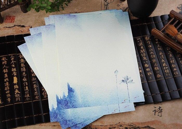 Product Introduction of 8pcs/lot Chinese Style Flower Letter Pad Writing Paper Letter for Students Kids Gift School Supplies Students Stationery 10