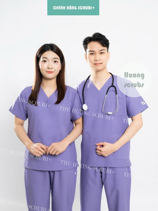 Bộ Scrubs COTTON CAO CẤP bác sĩ, bộ Spa nữ, đồng phục Spa, phòng khám,mầm…