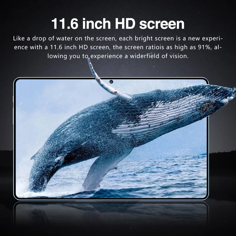 BISA COD！ Tablet Baru Pro12 Ram/Rom 16/128GB + Android + Layar Penuh 11.6Inci + WIFI + Dual SIM + Pengiriman Cepat Garasi 1 Tahun! 3