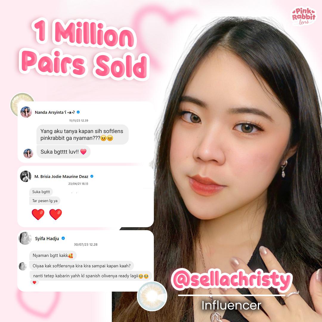 PINKRABBIT SOFTLENS SUPER COMFY CHIARA AMBER GREY - Normal, Minus 0.5 S/D 10.00 (1PCS/Sebelah) #softlensnyaman #softlensnyamanbikincantik