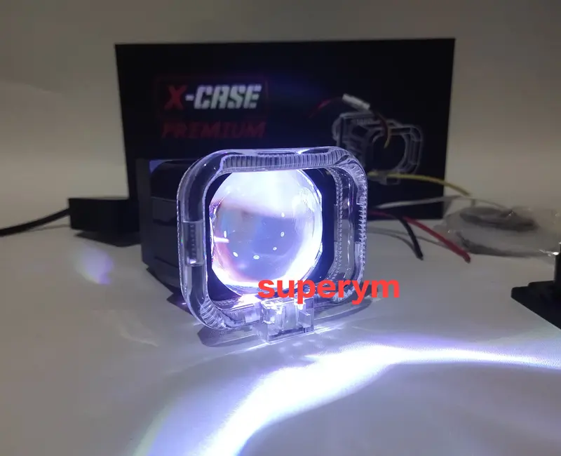 lampu utama Biled Mini 3 warna plus devil APP 1,5 INCH X1 x case original 6
