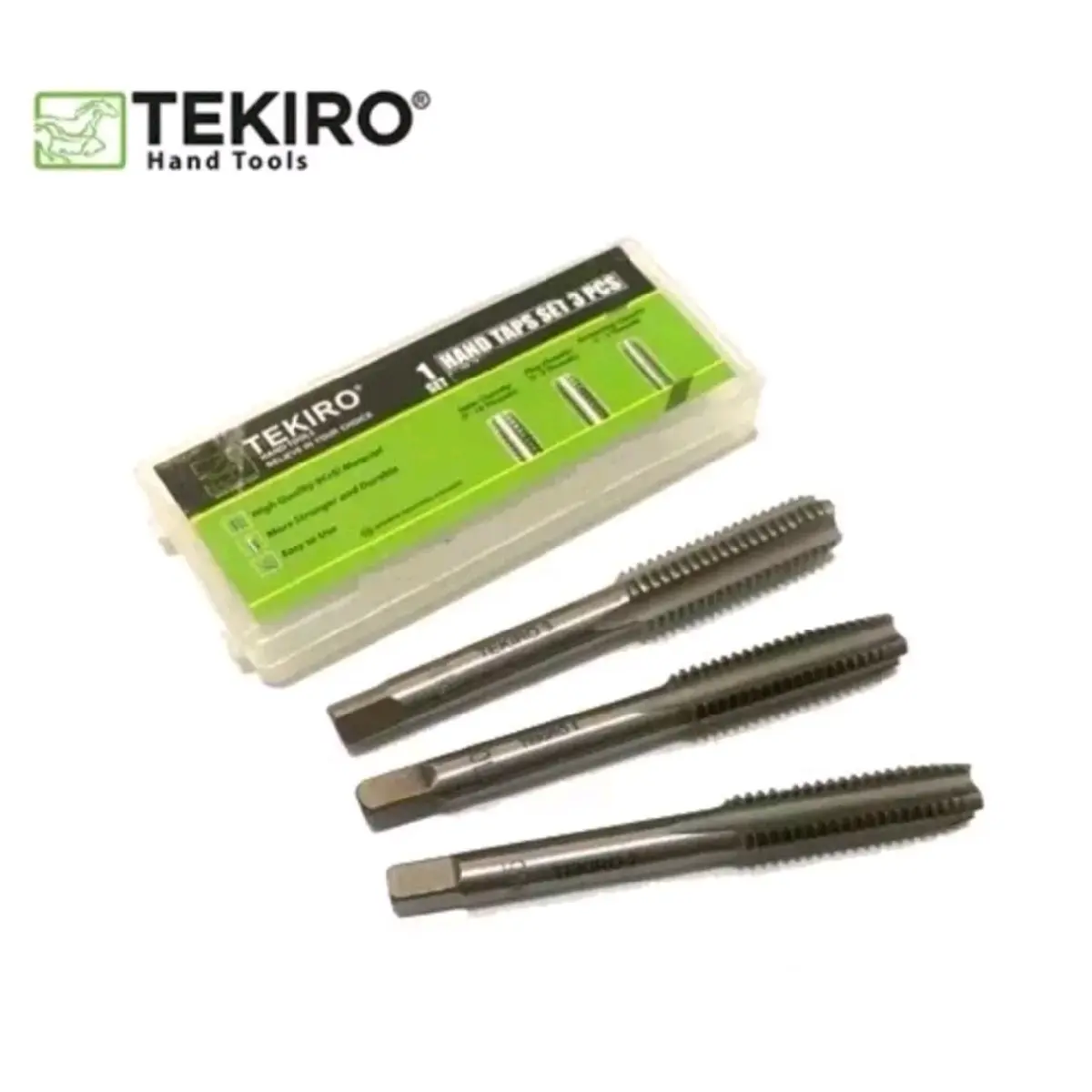 TEKIRO hand taps set 3pcs M3 / M4 / M5 / M6 / M8 / M10 / M12 / M14 / M16 ORIGINAL (HARGA PER UKURAN) hand tap handtap senai hentep