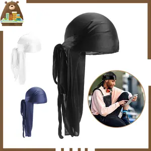 Durag Kepala / Bandana Durag Ekor Panjang Hip Hop Topi Du-Rag Ikat Kepala Breathable