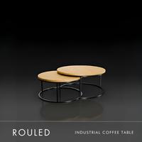 Gambar ROULED - Nested Coffee Table / Meja Tamu Tumpuk Minimalis/ Industrial Coffee Table  | XIONCO - Diameter 70 dari xionco Kota Tangerang Selatan 1 Tokopedia