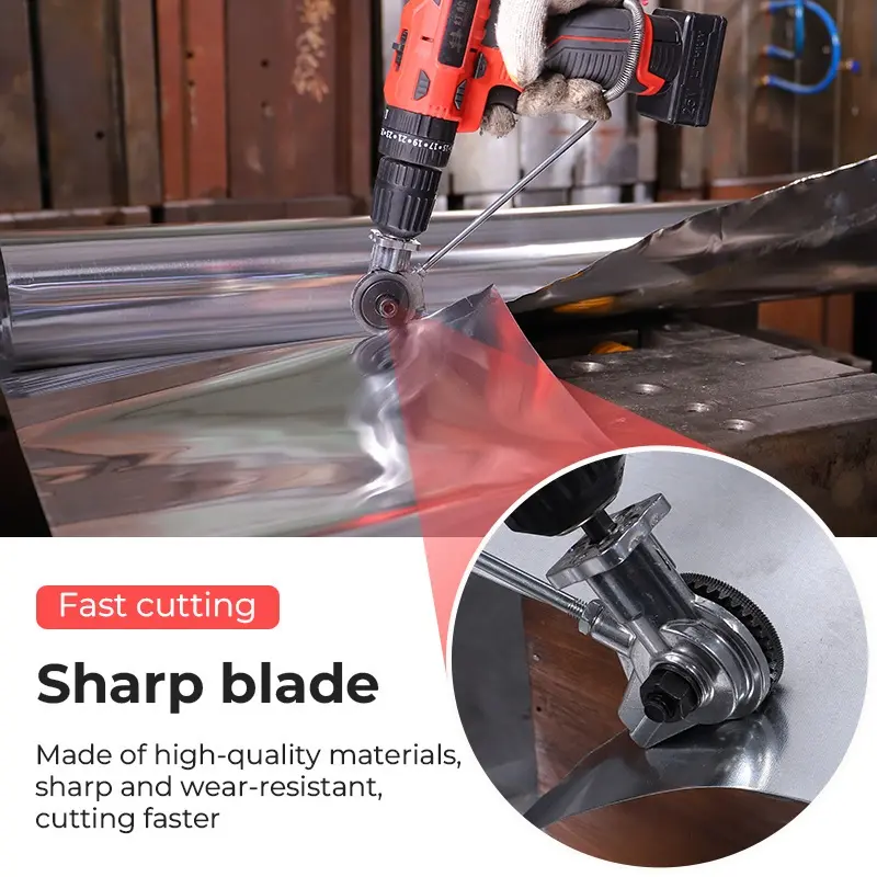 ✦Ready ya cod✦Adapter Mesin Bor Pemotong Plat Seng Tipis Adaptor Bor Gunting Plat Tipis Converter Bor Jadi Gunting Seng Electric Drill Refitting Plate Shears Adaptor Ke Bor Jadi Gunting Seng Electric Drill Plate Cutter Attachment Metal Sheet Cutter N 3