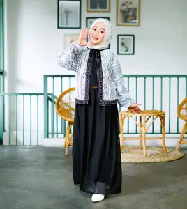 Gamis anak Terbaru “Andin Dress Anak Perempuan bahan Ceruty  usia 6-17 tahun Elegan