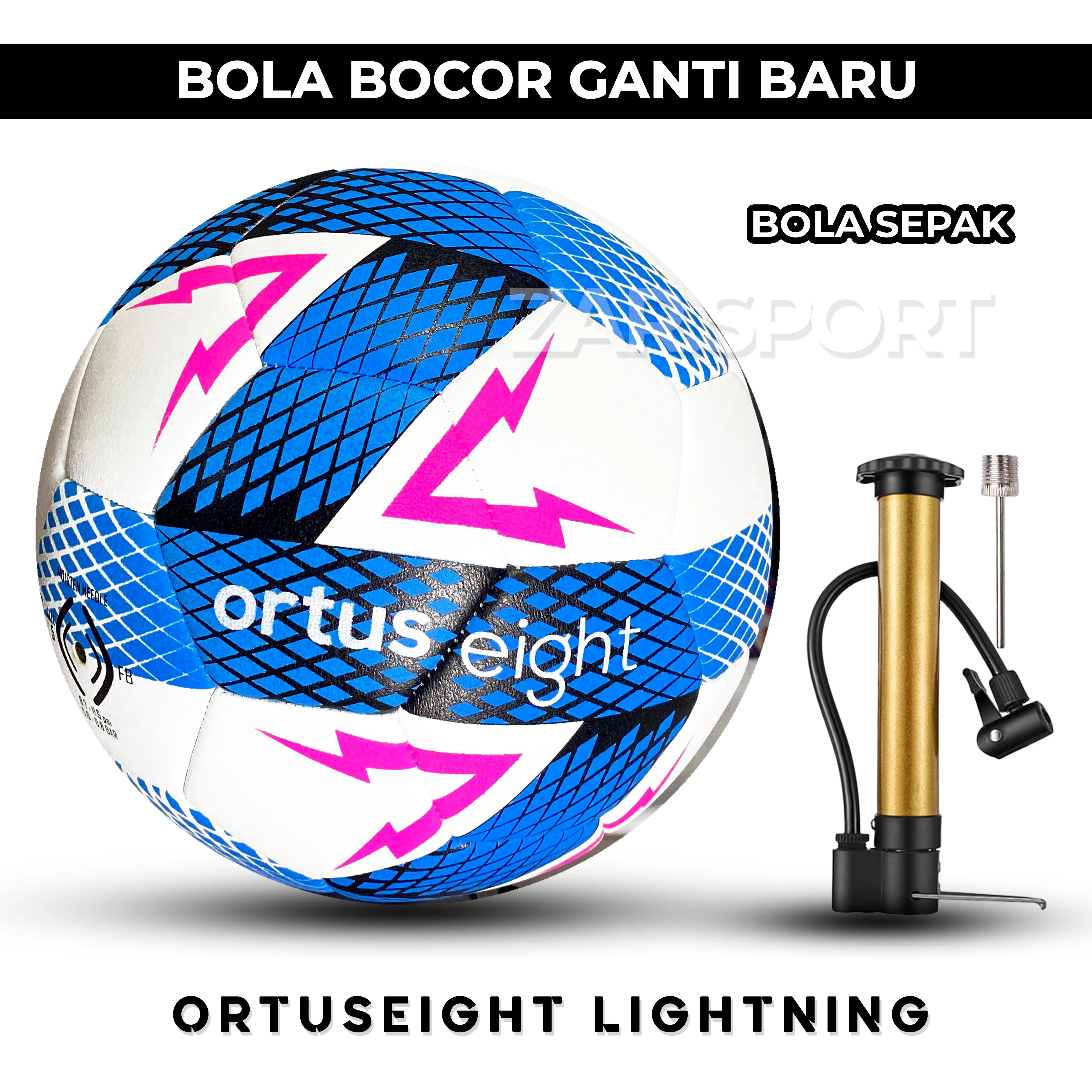 Bola Sepak Ortuseight Lightning 100% Real Pict | Bola Sepak Size 5 | Bola Kaki | Indoor | Outdoor Ball