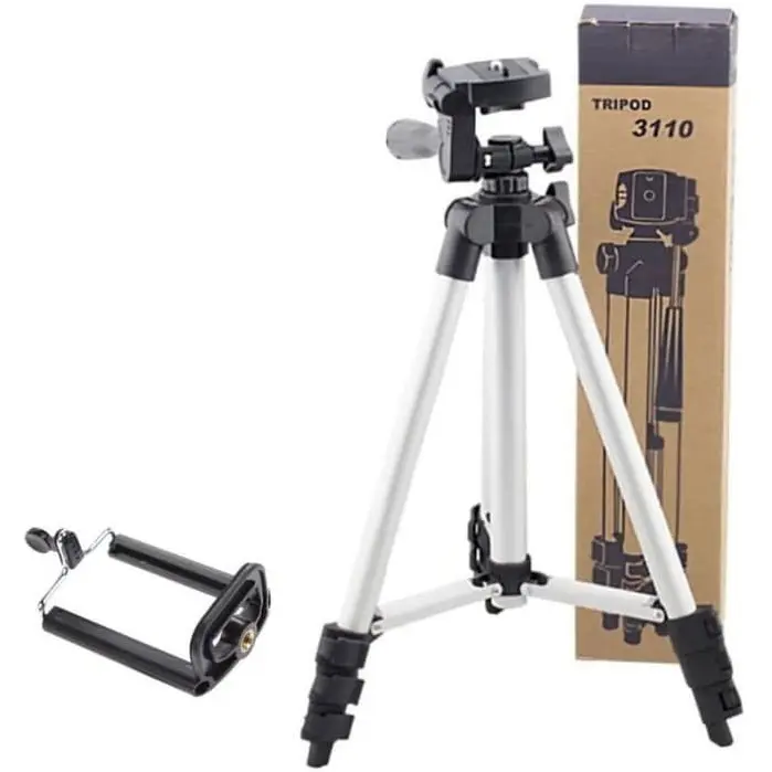 PS - Tripod Handphone Tripod Kamera 3110 1 Meter 1M Free Holder U dan Tas Tripod 6