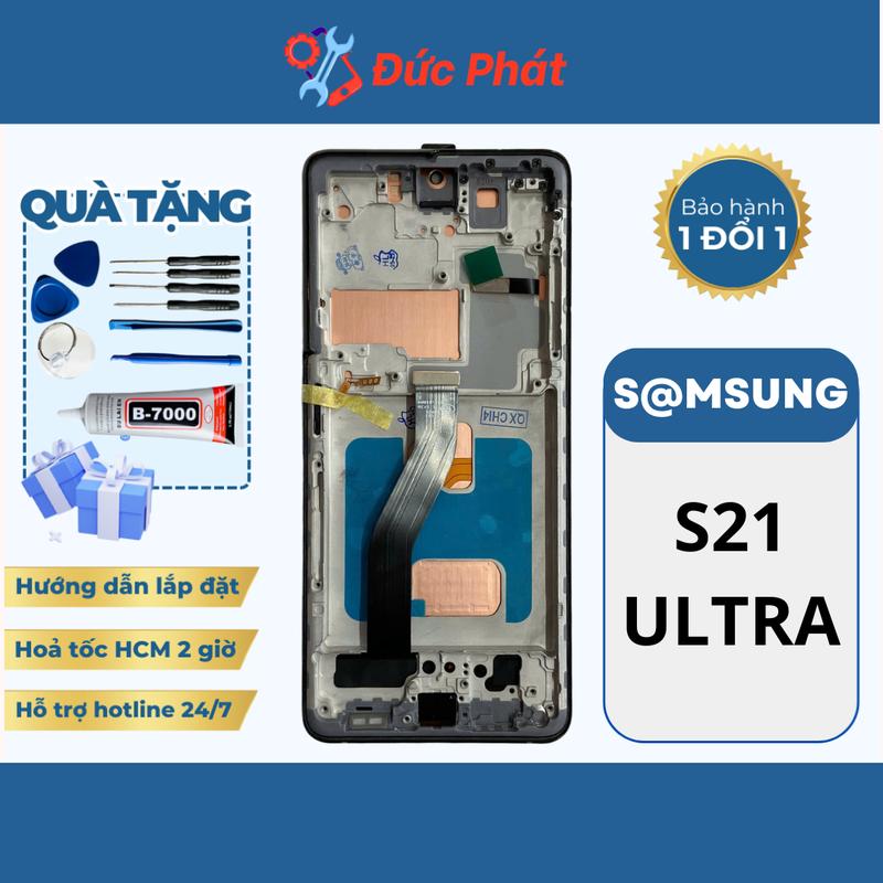  Màn hình Thay Thế SS S21 ULTRA QX KHUNG - Tặng keo dán bộ sửa 