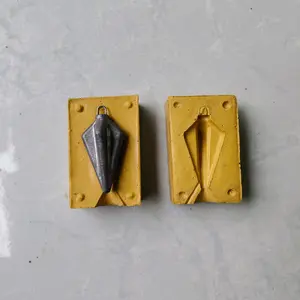 Moulding Cetakan Timah Belah Angin Anti Senar Melintir 40g 80g 120g