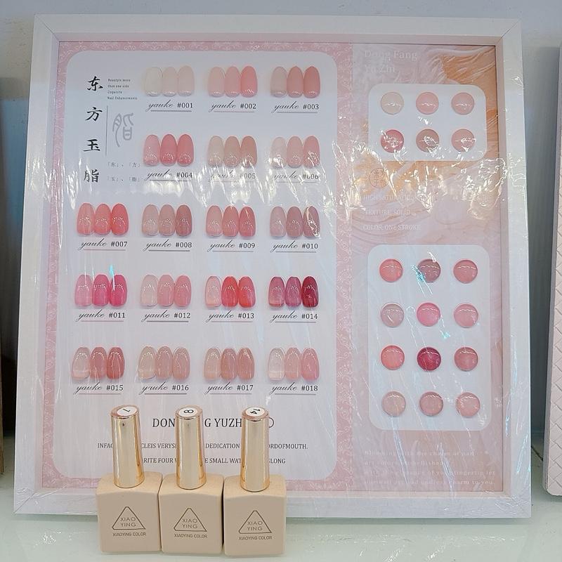  Set Sơn Gel Thach Rabia 18 Màu Chai Trắng Vuông - Sơn Đặc Mướt - Tặng Kèm Bảng Màu Women Nữ 