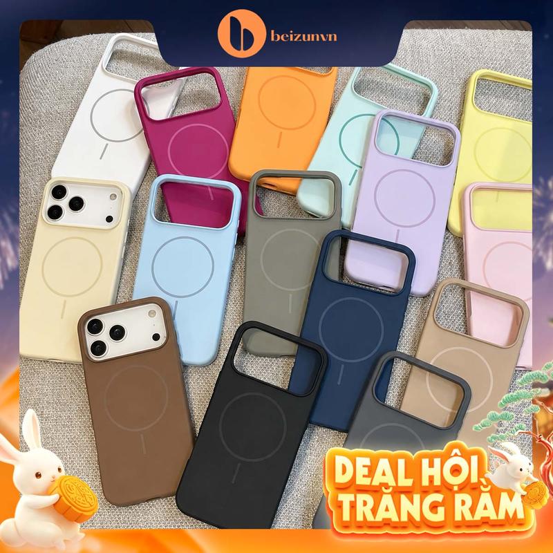 Ốp Lưng Silicon Mềm Chống Bám Bẩn | Màu Trơn | iPhone 11 - iPhone 18 Promax | Bảo Vệ Chống Sốc, Va Đập | Hỗ Trợ sạc Không Dây