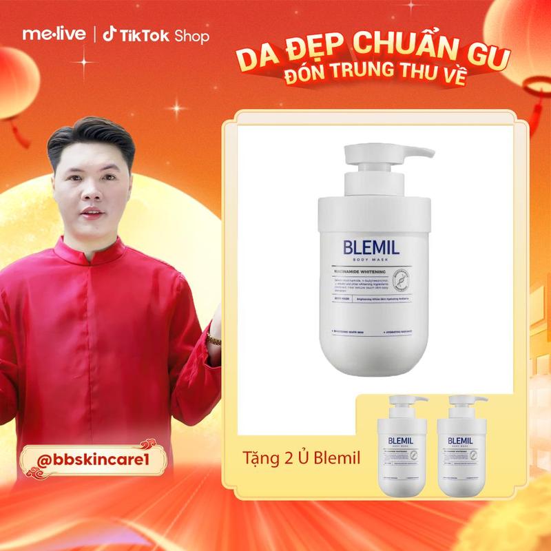 [KOL Vũ Thái Bình] [Mua 1 Tặng 2] Ủ Hỗ Trợ Dưỡng Trắng Da Body 577 Blemil Niacinamide Whitening Mask 500g