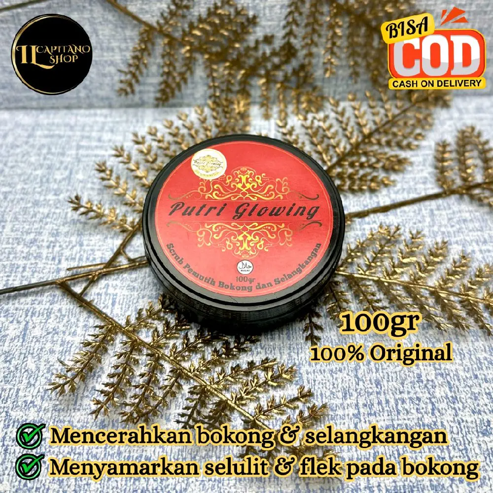 Scrub Pemutih Bokong & Selangkangan PUTRI GLOWING Netto 100 gram Original