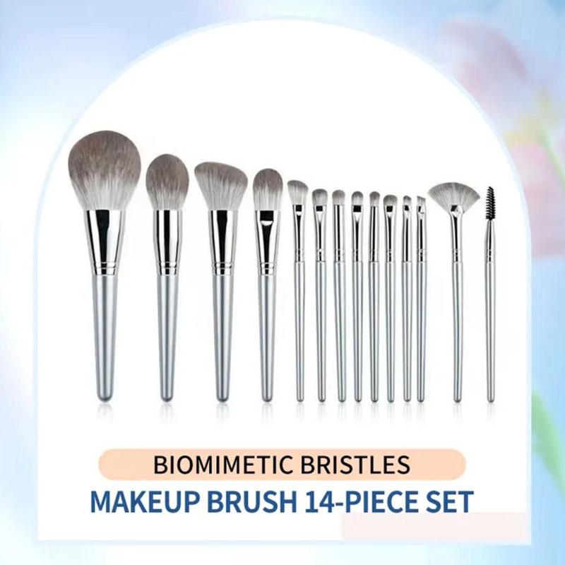 Bộ Cọ Trang Điểm Chuyên Nghiệp, 13 Cái / 14 Cái, Thích Hợp Cho Kem Nền Phấn Đánh Phấn Đánh Phấn Mắt, Cọ