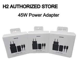 Samsung Charger Travel Adapter 45W With Cabel C To C - ORIGINAL SEIN