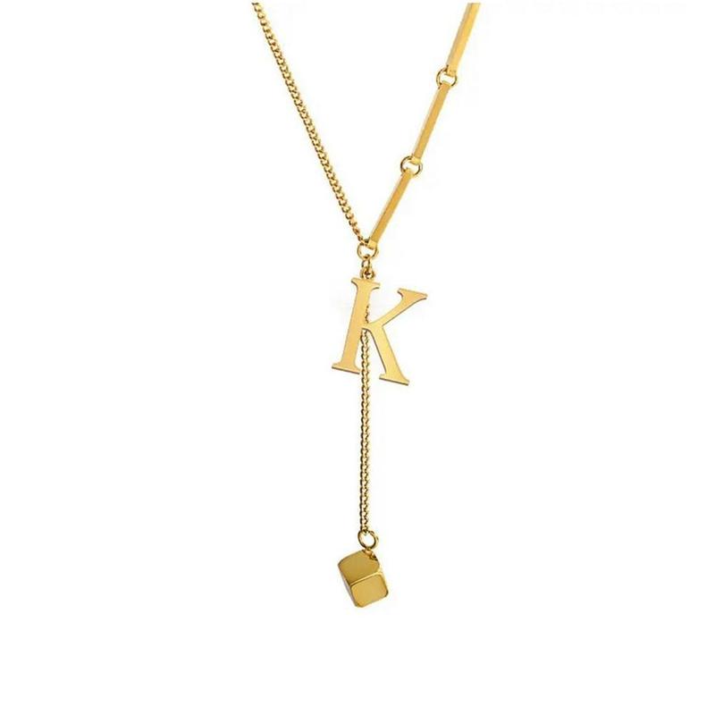 Product Introduction of Stainless Steel Fashion Initial Letter Necklace For Women Accesories L8U2 37