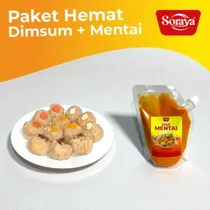 Paket Hemat Dimsum isi 12 pcs + Saus Mentai (250g) jajanan frozen food