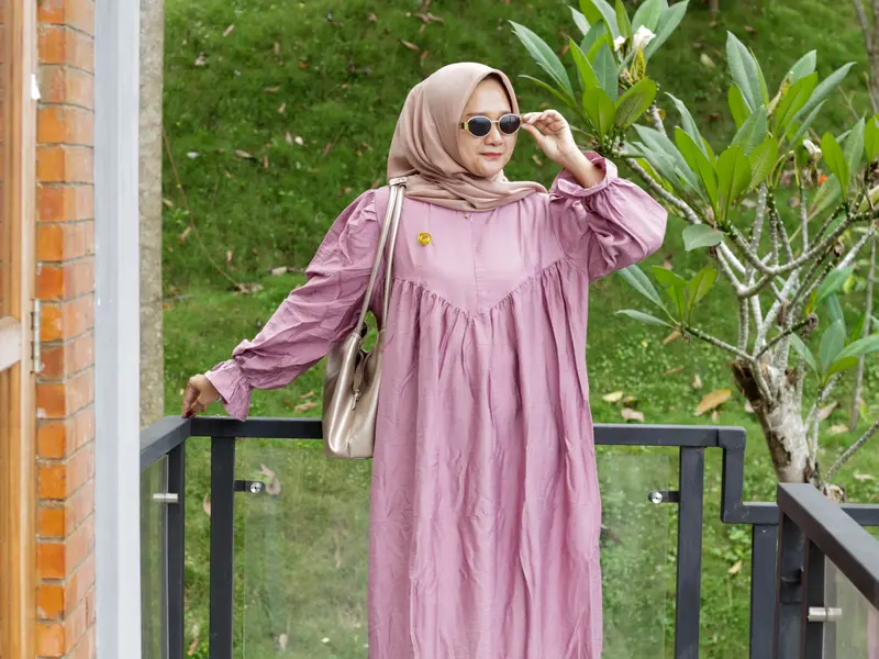 LAMIA GAMIS DRESS KATUN POLO LINEN PREMIUM BUSUI ELEGAN SIMPLE MEWAH LD 130 4