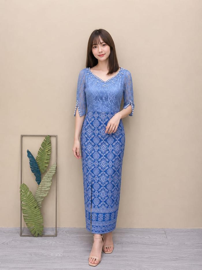 dress batik pesta elegan modern Batik dress elegant modern