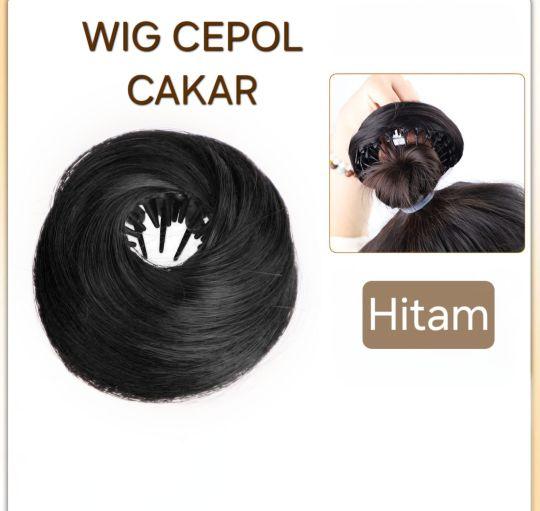 KONDE CEPOL INSTAN CAKRAM SANGGUL WIG MESSY BUN RAMBUT PALSU HAIR SINTETIS ANTISLIP SIRKAM JEPIT PREMIUM ANTI KILAP