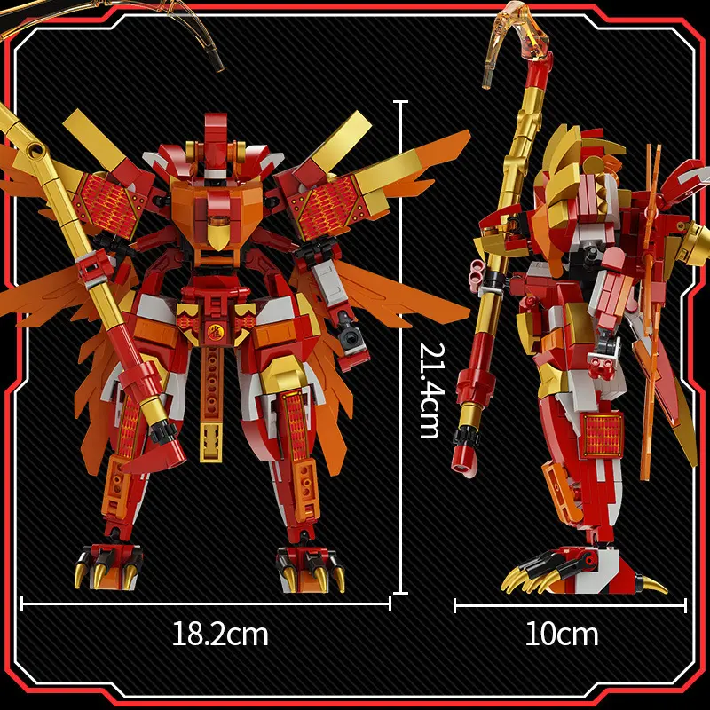 JAKI Mainan Blok Bata JAKI DIY Robot Balok untuk Anak Laki-laki - Puzzle Susun 3D Bricks Nano Asli Hadiah 2