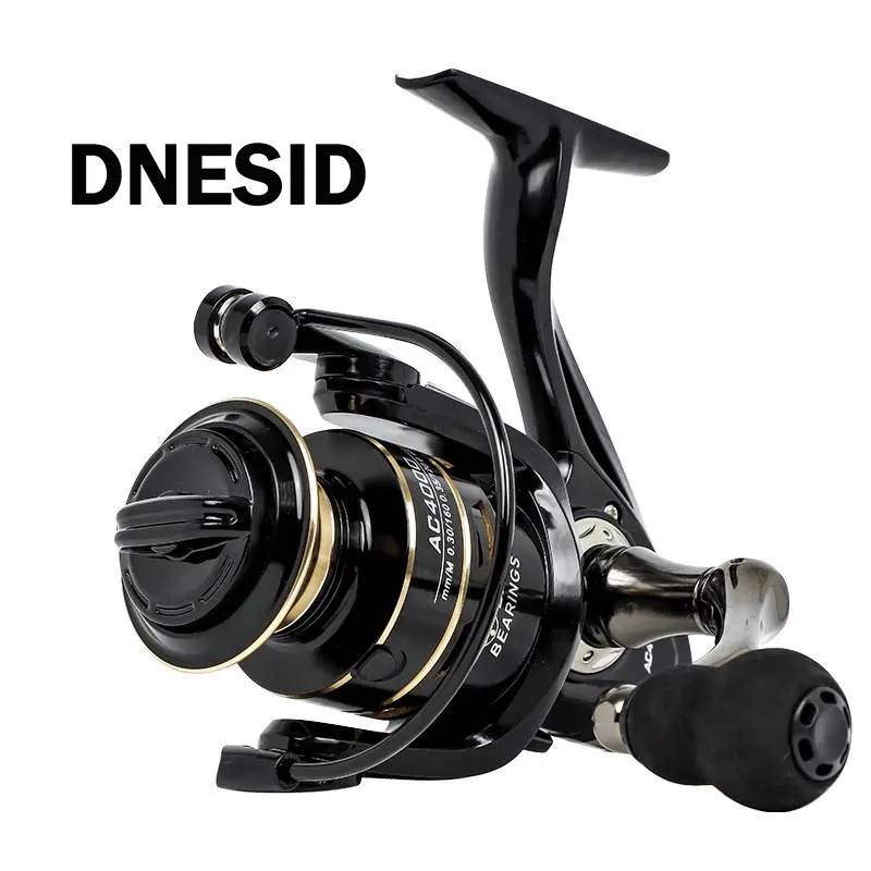 DNESID AC2000-7000 รอกตกปลาแบบหมุนได้ ที่จับ CNC แกนโลหะ ล้อหมุน ที่จับโลหะ ตกปลาทะเล