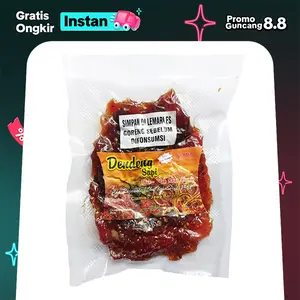 Dendeng Sapi 100 gram Asli Halal - Mentah - Harus Digoreng - Camilan Food Terlaris