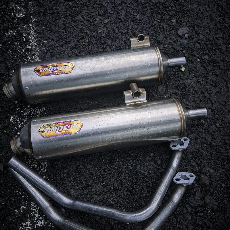 Knalpot STD Racing STAINLESS Original SIMPSON MUFFLER !!!, all matic series BEAT,VARIO,MIO,NMAX,AEROX 7