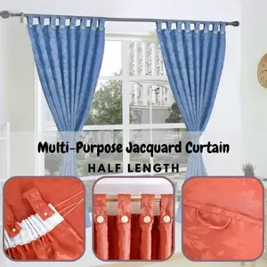Multi-Purpose Jacquard Curtain | Day Curtain |  - Half Length (1 Piece Per Pack)