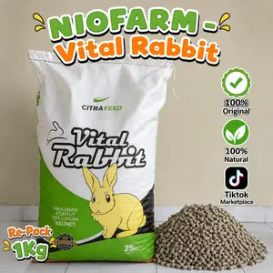 Vital Rabbit 1KG Citra Feed – Pelet Kelinci Premium Nutrisi Seimbang | Pakan Rabbit Pellet Berkualitas