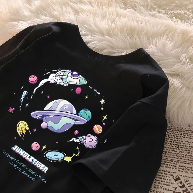 kaos oversize wanita planet jungletiger//kaos distro