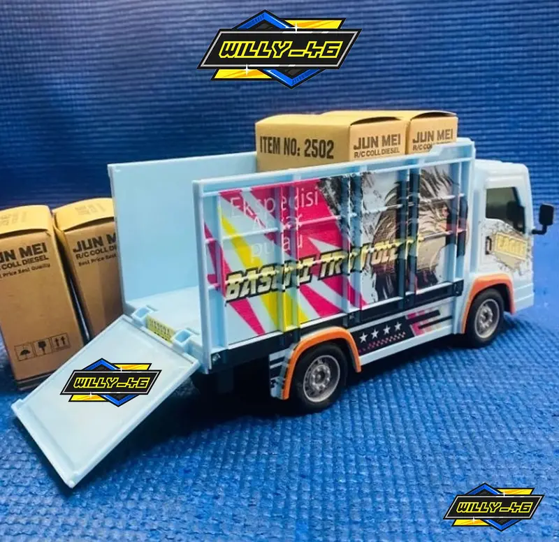 RC Truk Oleng Basuri RC Nyala Klakson Teloled dan Nyala Lampu LED 2.4Ghz Anti Bentrok Signal Bisa Buat Mabar 3