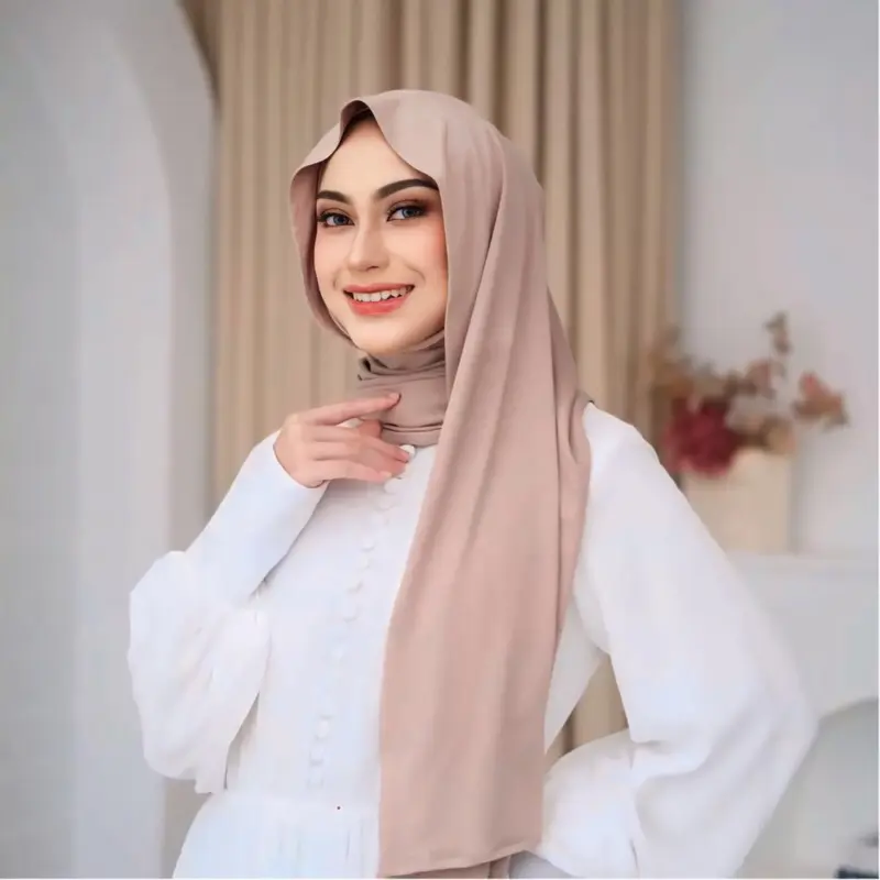 PASHMINA KAOS RAYON SUPER PREMIUM/ PASHMINA TURKI//PASHMINA RAYON OMAN/PASHMINA STYLE TURKEY SHAWL Muslim Panjang Jilbab pashmina dubai shawl 0